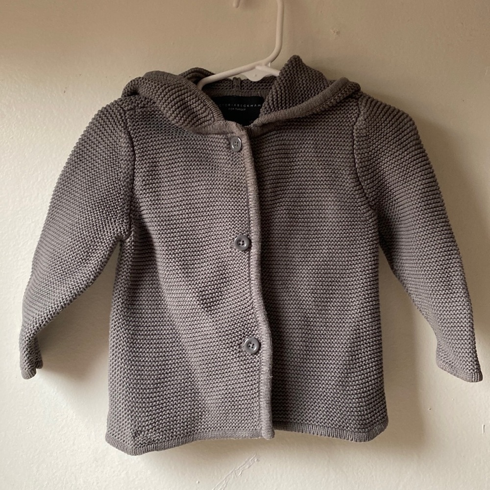 Victoria Beckham for Target grey bunny sweater